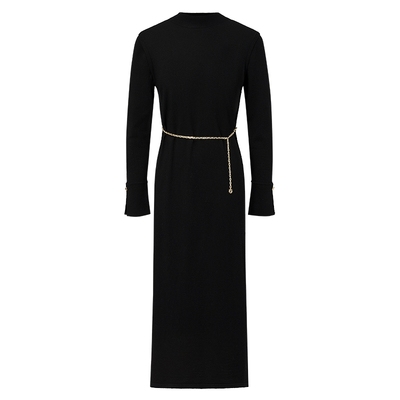 仿佛羊毛连衣裙女通勤