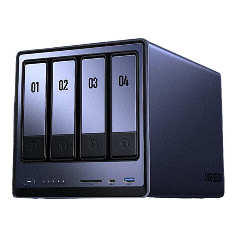 绿联私有云DXP4800四盘位NAS家庭家用网络存储服务器AI相册文件同步N100芯片适用于iPhone16系列手机扩容