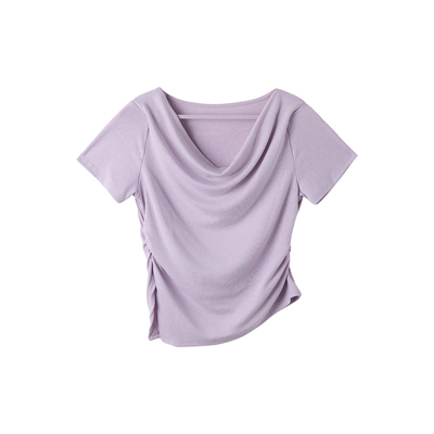 JOCOCHIC荡领短袖T恤女