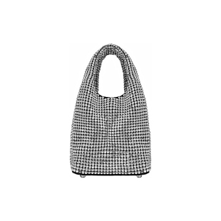 小瑞靓包 水钻菜篮子包 手工3988颗闪钻水桶包包女2025新款手提包