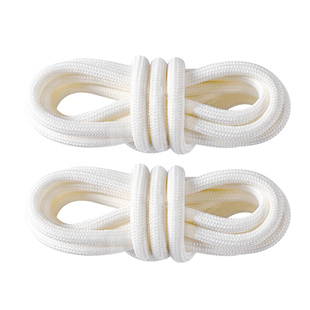 适用于耐克黑色圆鞋带女男款白色通用运动圆绳加粗弹力松紧防滑