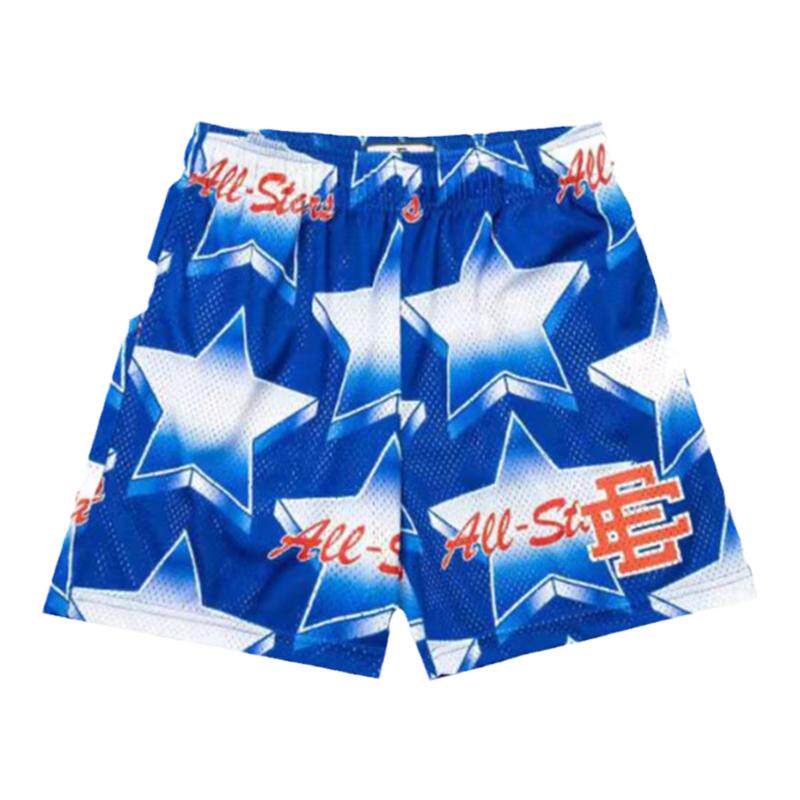EE天蓝色美式篮球短裤夏季潮牌
