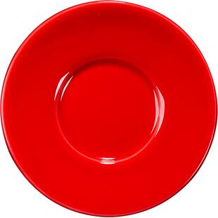 古垚/陈清宜手工中国红陶瓷杯垫 茶具茶托 郎红杯托品茗杯垫