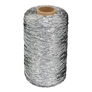 1MM包芯银线100g/卷约200M左右长 手工DIY编织碎银子小银包原材料