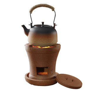 潮州纯手工炭炉古朴炉一体内膛工夫茶炉复古陶土炭火炉子煮水泡茶