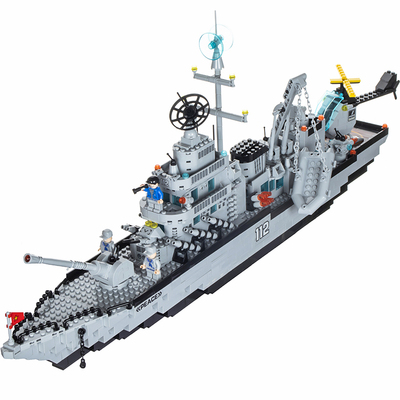 2025新款积木航空母舰军舰模型男孩拼装玩具儿童益智高难度6-14岁