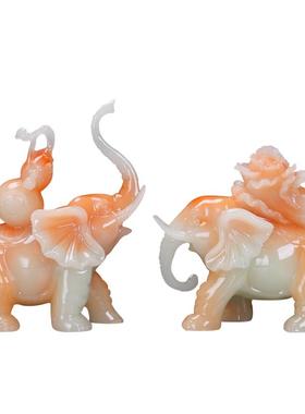 招财纳福大象开业乔迁礼品摆件