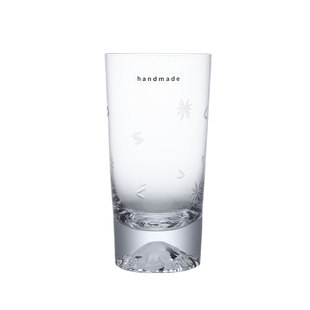 雪浅中古玻璃店 江户切子手工樱花富士山杯浪漫水晶酒杯啤酒杯子