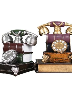 复古怀旧老式搁物架摄影电话机