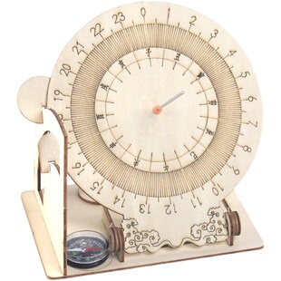 DIY日晷模型 小学生手工拼装材料儿童科学教具 科技小制作小发明