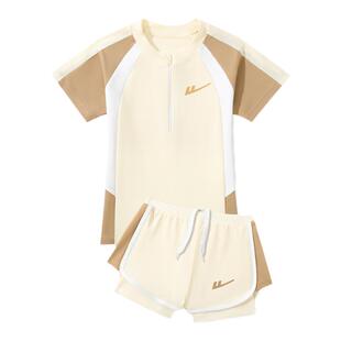 回力儿童泳衣女童2025新女孩中大童初中生分体游泳衣专业防晒泳装