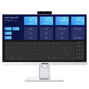 飞利浦触控一体机台式电脑显示屏21.5/23.8英寸高清/隐藏式摄像头麦克风/升降旋转/收银小米 苹果联想惠普