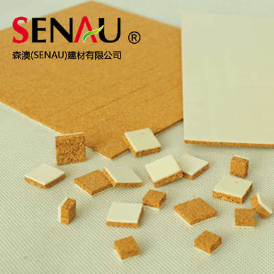 优质底价泡棉玻璃软木垫片防摩擦易吸附无残留玻璃运输保护软木垫