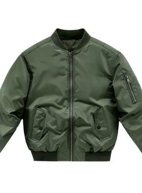 美式MA1棒球领飞行员夹克羽绒服