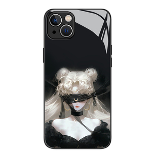 暗黑系美少女战士适用苹果17promax手机壳iphone16动漫15情侣14plus水冰月13mini玻璃12新款11高级感男xr女xs