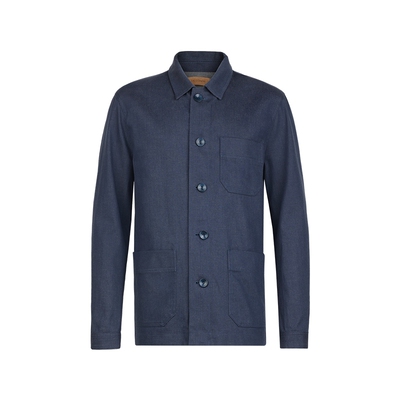 【季末折扣】FALCONERI男士经典简约宽松翻领棉质长袖衬衫UCL0208