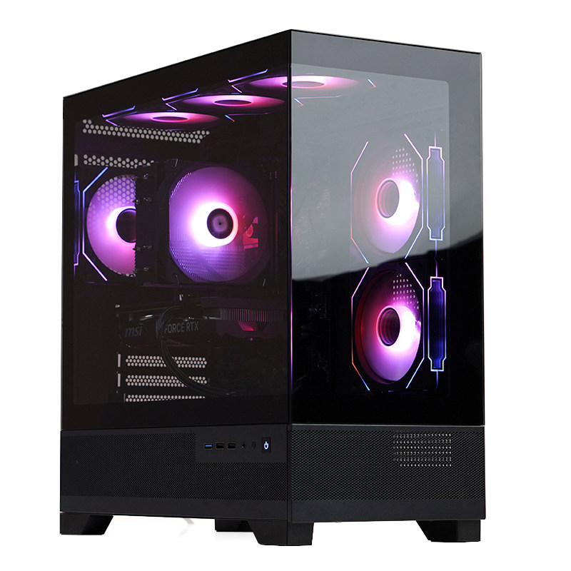 开学季特惠海景房微星RTX5060显卡酷睿i5 14400F台式游戏电脑主机