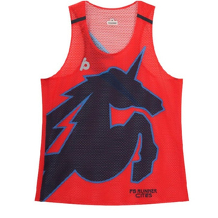 PBRUNNER马年限定系列男女款背心马拉松/路跑运动速干透气不沾身