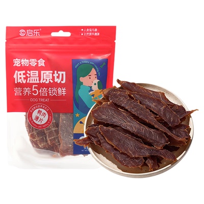 启乐狗狗零食原切鸭肉干缓解泪痕
