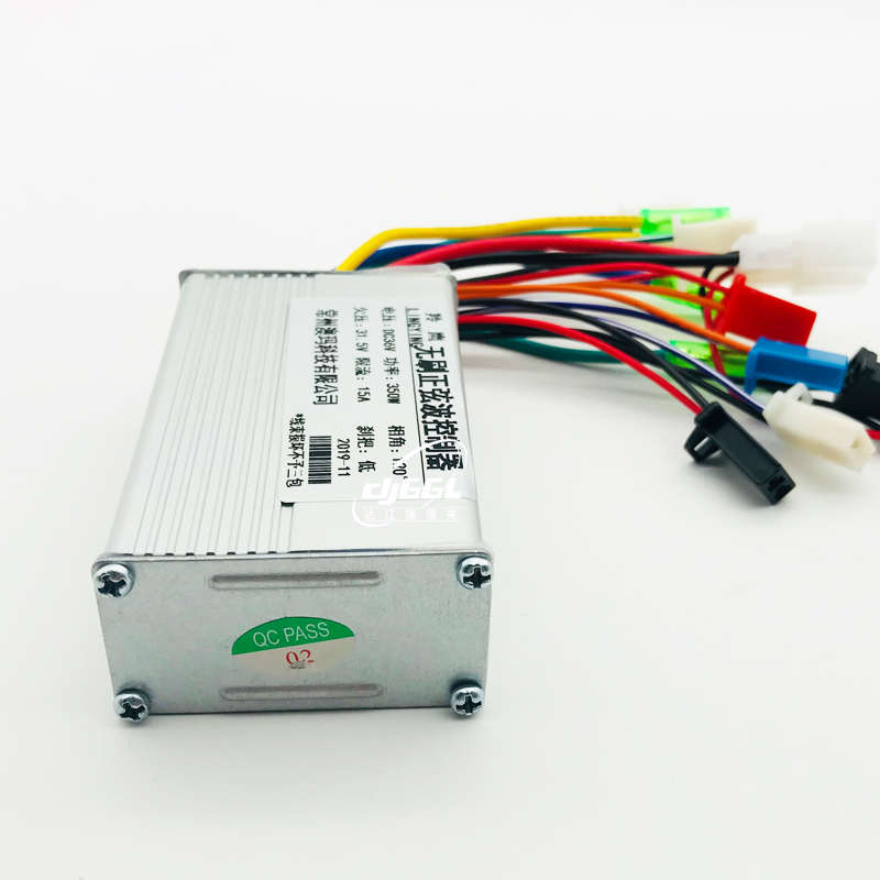 羚鹰36V350W无刷控制器小海豚冰岚电动车三轮车24V350W控制器