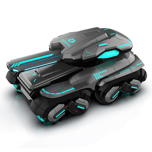 儿童遥控汽车可开炮发射水弹坦克手势感应超大四驱越野车男孩玩具