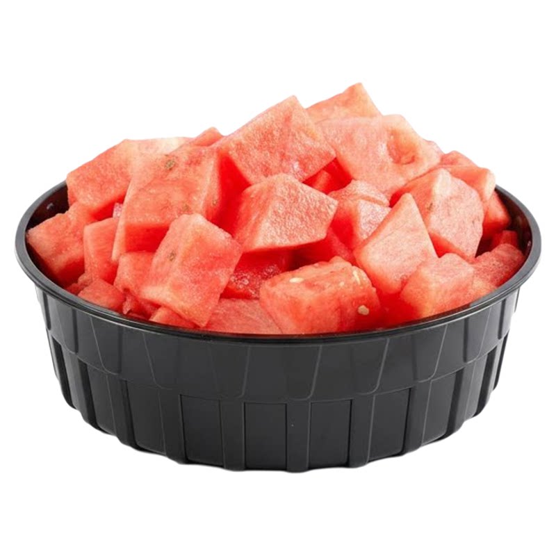 一次性水果西瓜加厚打包盒透明哈密瓜塑料大容量果切盒圆形包装盒