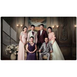 婚纱照片摆台大韩水晶烤瓷制作放大挂墙儿童相框亚米奇全家福礼物