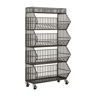 超市货架多层零食陈列商用食品展示架子商超便利店带轮文具置物架