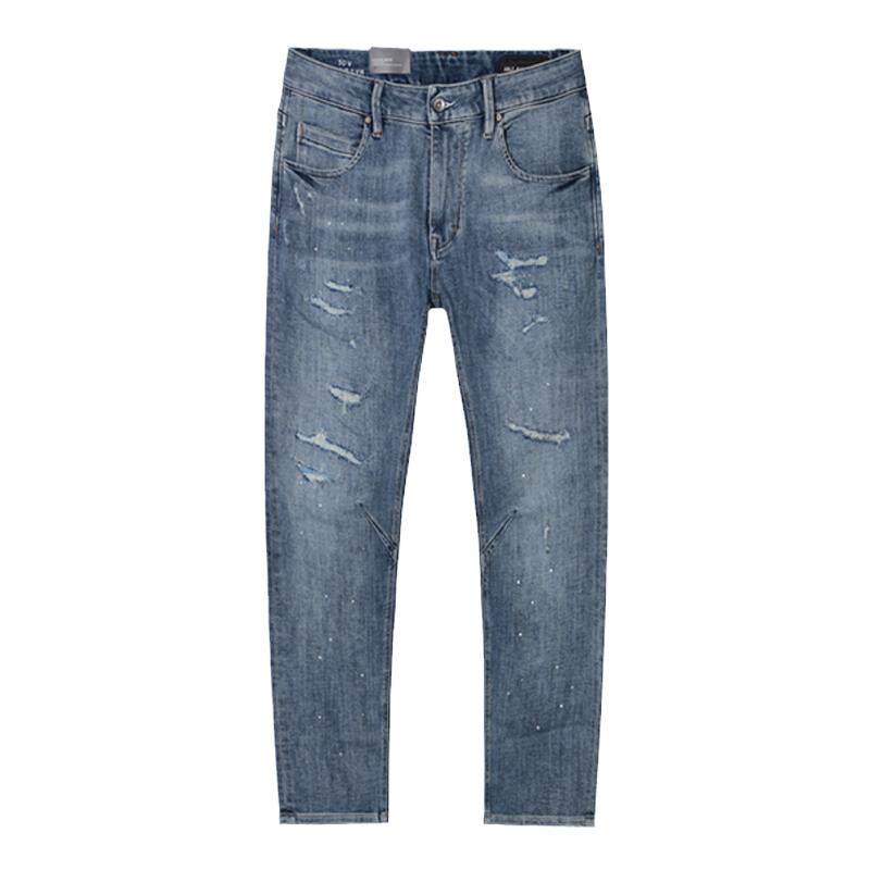 ABLE，JEANS立体大V高街牛仔裤