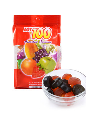 马来西亚进口1000g水果味软糖