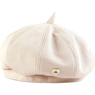 贝雷帽女春夏款2026新款大头围显脸小韩系棕色画家帽秋冬八角帽子