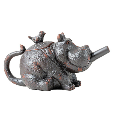 河马创意搞怪茶壶泡茶壶功夫茶具