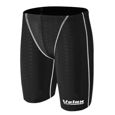 VLX 男士泳裤 鲨鱼皮速干泳裤 鱼鳞纹齐膝泳裤 专业竞赛五分泳裤