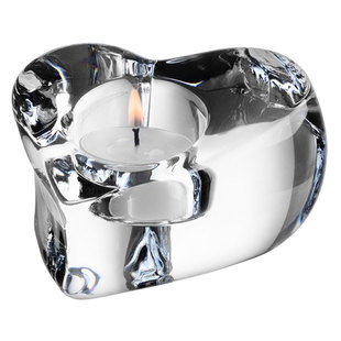 Orrefors进口手工水晶玻璃 CARAT北欧风欧式餐桌创意浪漫烛台摆件