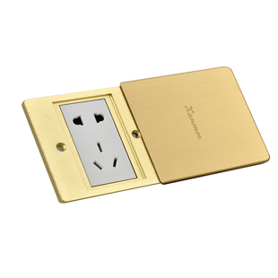 86型平推式地插 防水超薄隐形隐藏式 五孔电源网络地面地板地插座