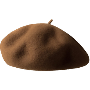 【五百专属】高品质纯羊毛贝雷帽2024新款大头围显脸小秋蓓蕾帽