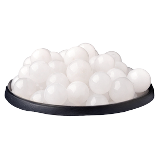 和田昆仑白玉散珠子手链白玉髓手串diy手工串珠金丝玉配珠材料包