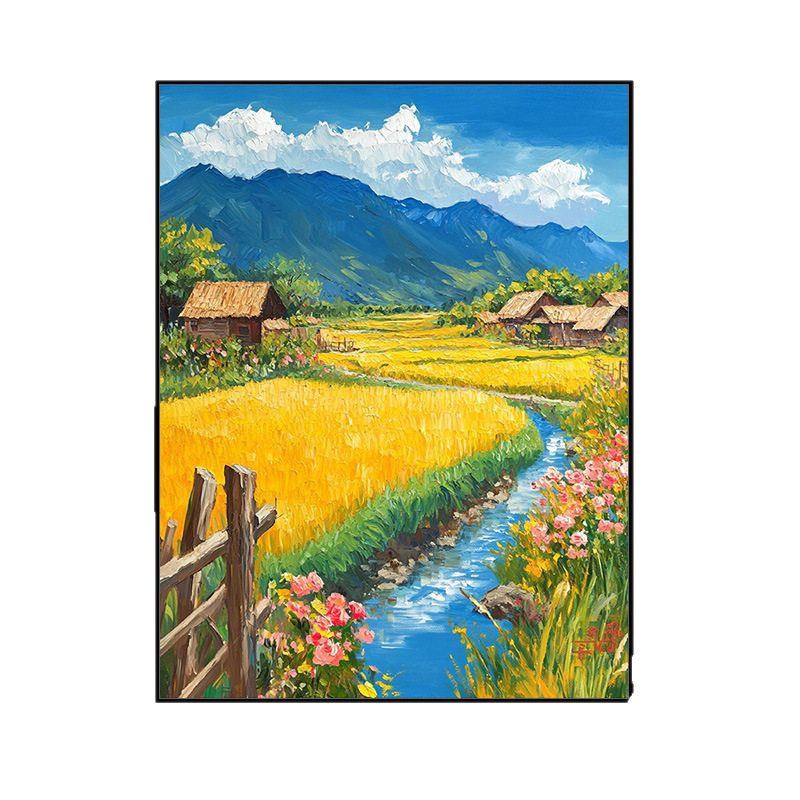 高级感数字油画填色DIY风景手绘