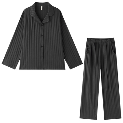 BE情侣纯棉爱心睡衣长袖秋新品