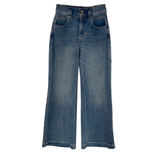 小个子神裤！浅蓝色微喇牛仔裤女春季新四面弹高腰显瘦垂感九分裤