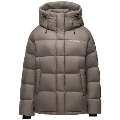 坦博尔新款时尚连帽羽绒服女