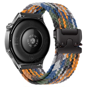 适用OPPO Watch S手表带watchX3降落伞2扣编织表带watch4pro运动watch3pro智能se男士2前锋蔚蓝墨石岩黑