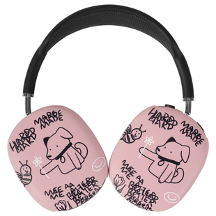 CARECASE 原创适用苹果AirPods Max菲林保护壳头戴式蓝牙耳机壳保护套 韩国进口材质硬壳卡通插画涂鸦简约
