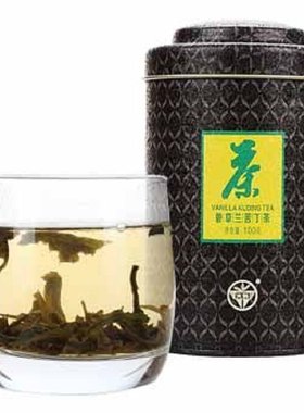 兴科香草兰苦丁茶100g罐装 特级绿茶窨制大叶冬青兴隆热带植物园