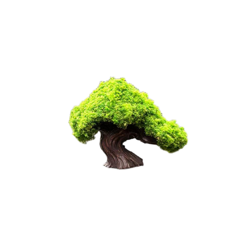 手工树脂发财树车门内侧摆件
