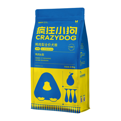 疯狂小狗青瓜鸭肉梨狗粮