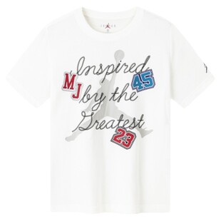 Jordan童装儿童夏季短袖2026新款男童小白T恤打底衫上衣JD2422012