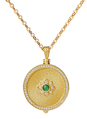 宫里上新八宝罗盘纯银吊坠