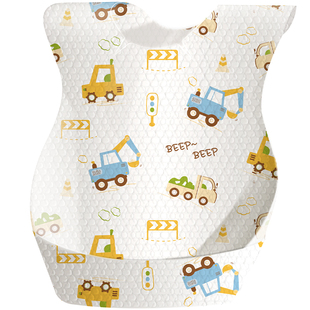 一次性围兜儿童吃饭罩衣小月龄宝宝辅食饭兜婴幼儿口水兜防水大号