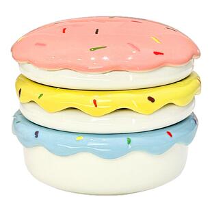 汉堡甜品小吃碟套装家用创意陶瓷调味碟酱油蘸酱碟可爱蘸料小碟子